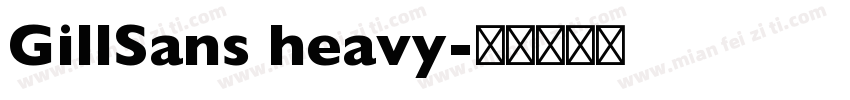 GillSans heavy字体转换